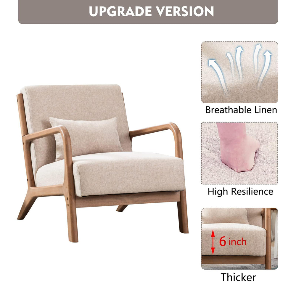 Fabric Lounge Reading Armchair (Set of 2) - From Where - 