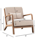 Fabric Lounge Reading Armchair (Set of 2) - From Where - 