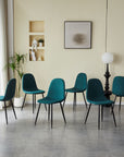 Fabric Metal Side Dining Chair - From Where - 