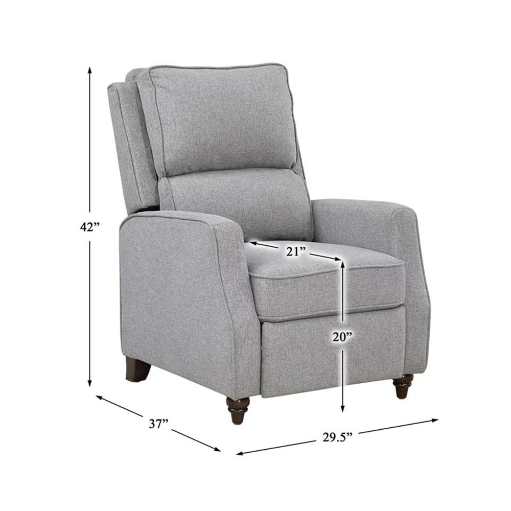 Fabric Push Back Recliner - From Where - 