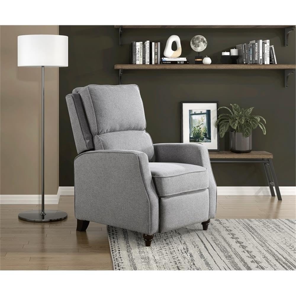 Fabric Push Back Recliner - From Where - 