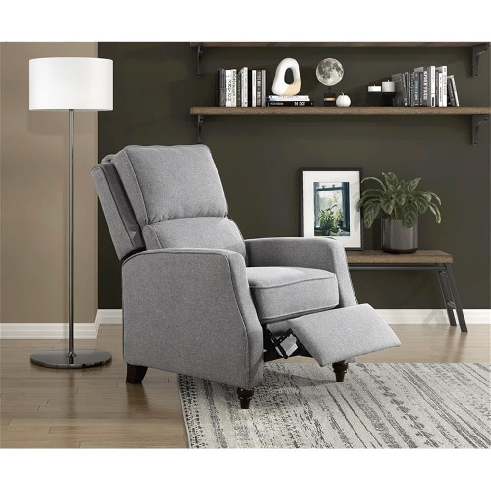 Fabric Push Back Recliner - From Where - 