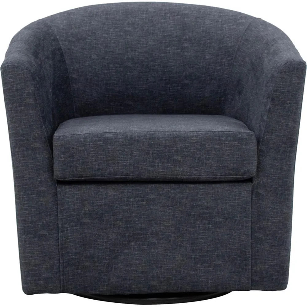 Fabric Swivel Club Chair - From Where - 