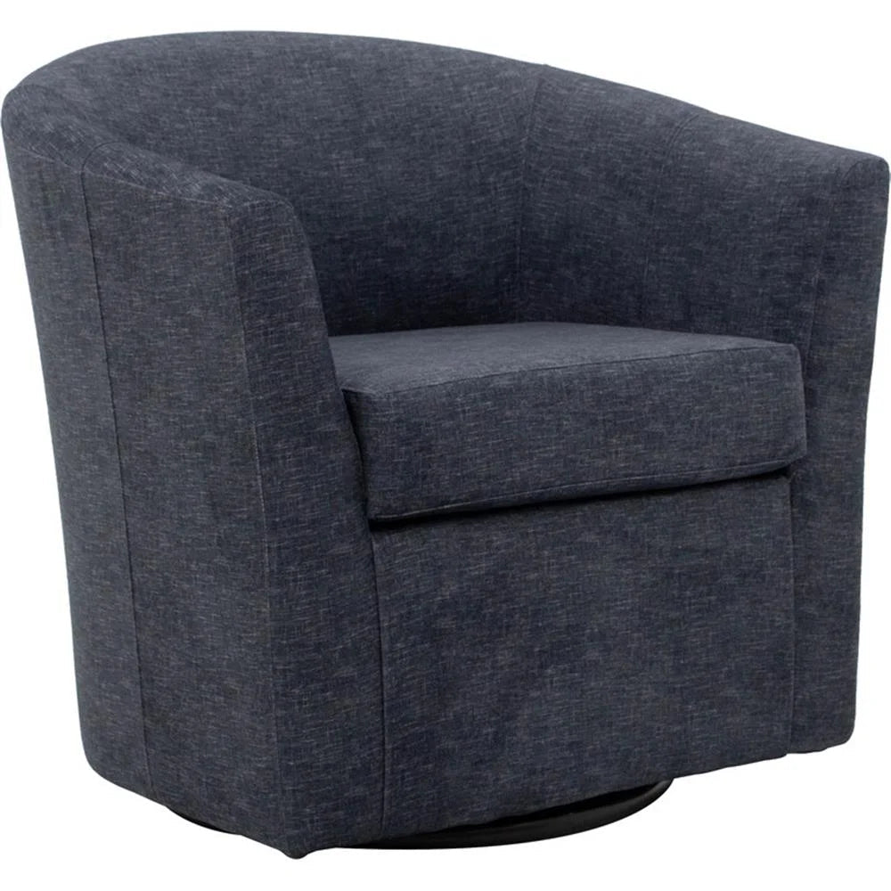 Fabric Swivel Club Chair - From Where - 