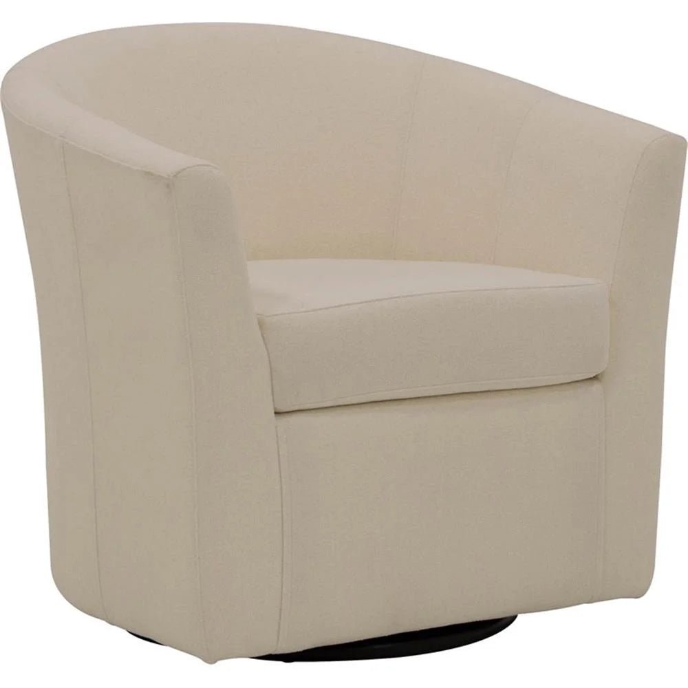 Fabric Swivel Club Chair - From Where - 