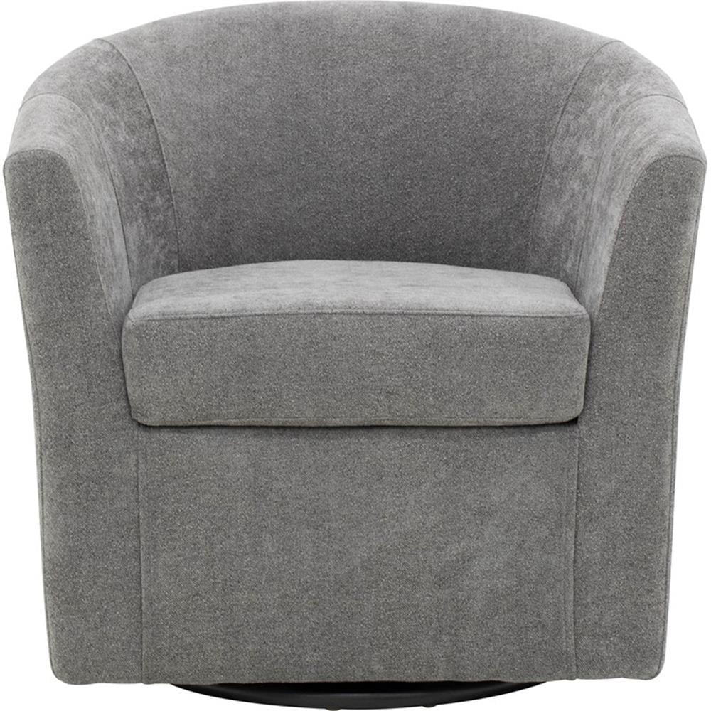 Fabric Swivel Club Chair - From Where - 