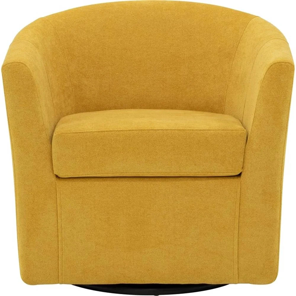 Fabric Swivel Club Chair - From Where - 