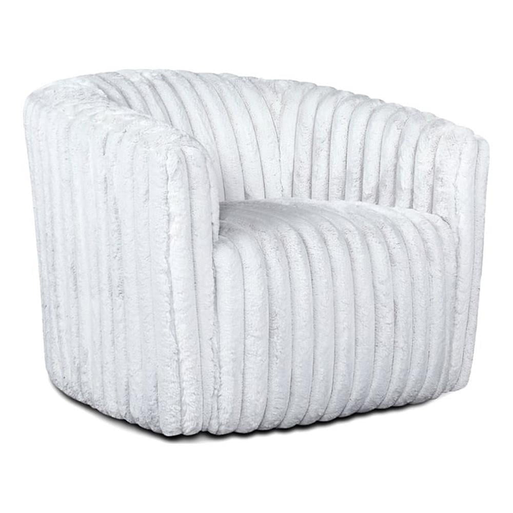 Farleigh Swivel Chair in White - From Where - 