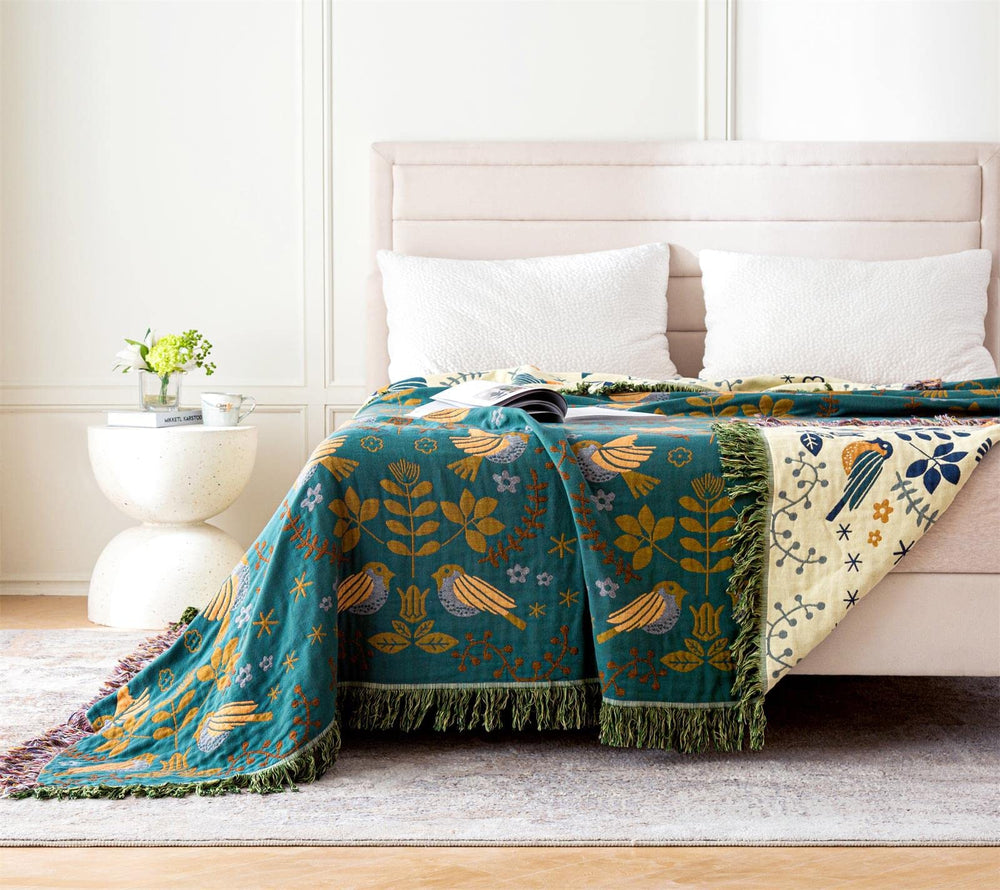Farmhouse Boho Quilt Blanket - From Where - 