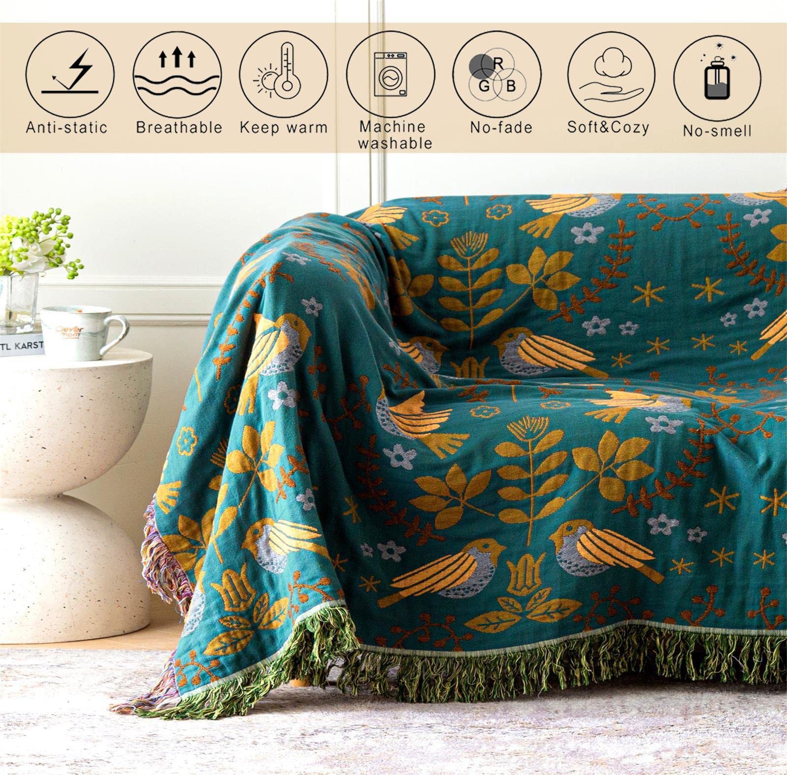 Farmhouse Boho Quilt Blanket - From Where - 