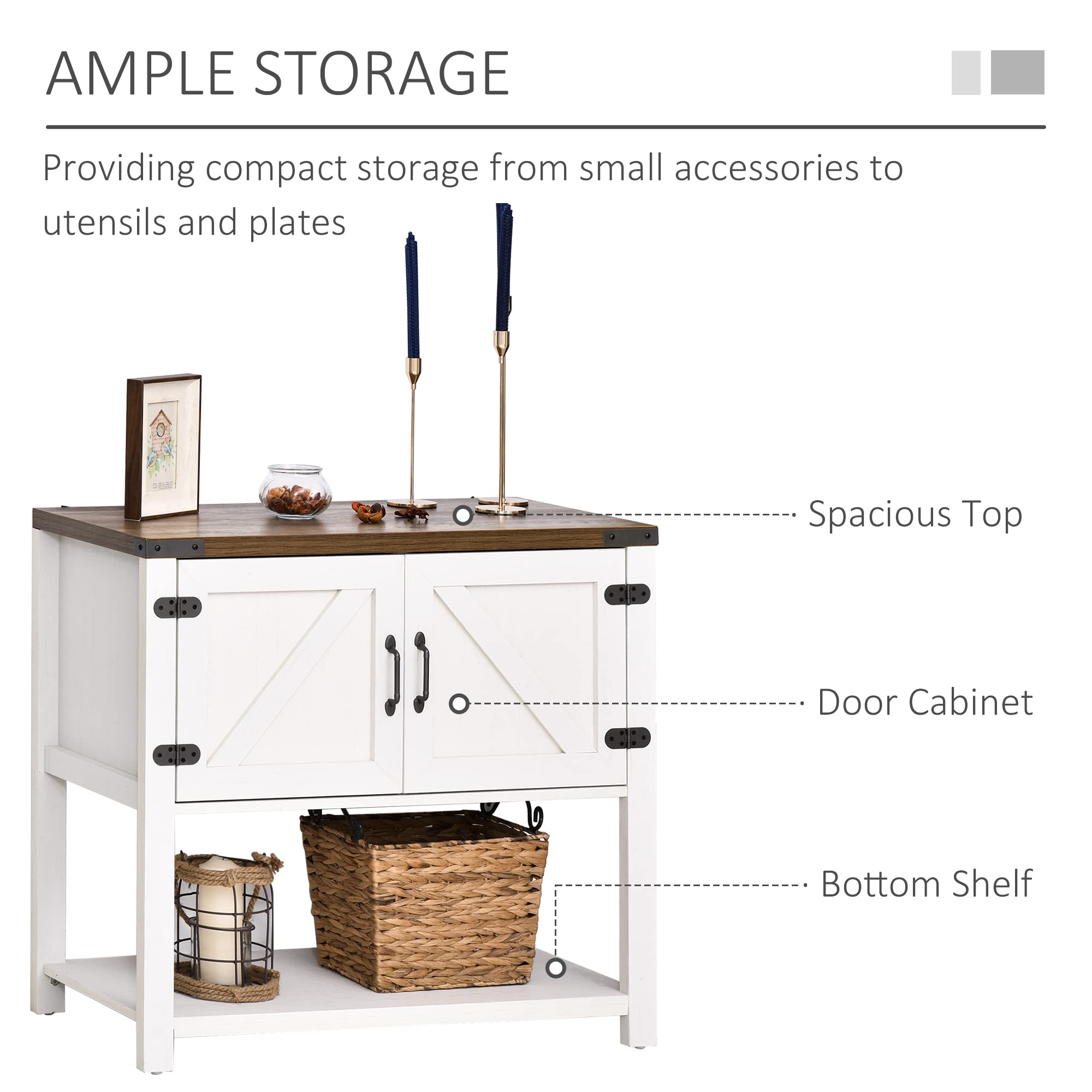 Farmhouse Double Door Cabinet - From Where - 