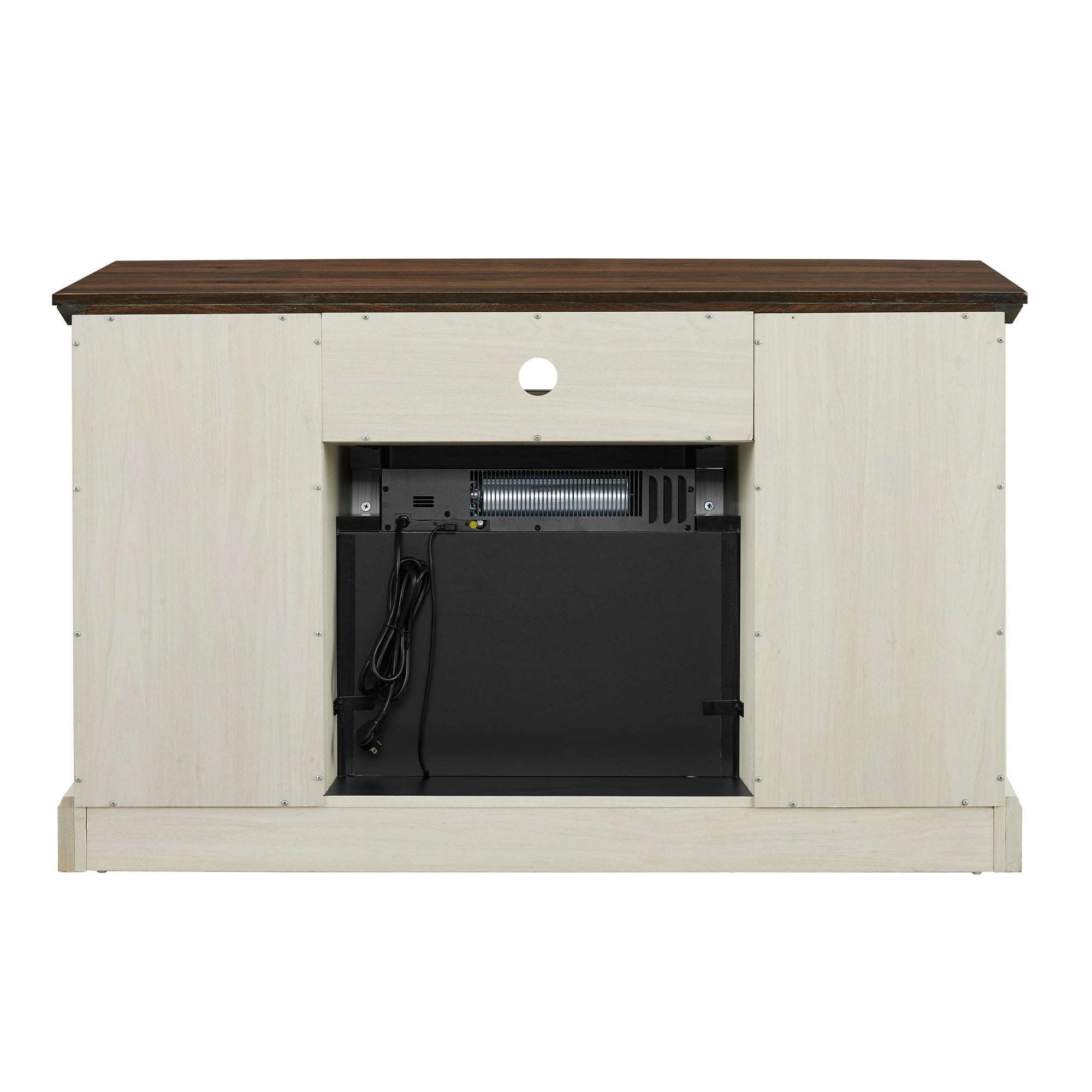 Farmhouse Fireplace TV Stand - From Where - 