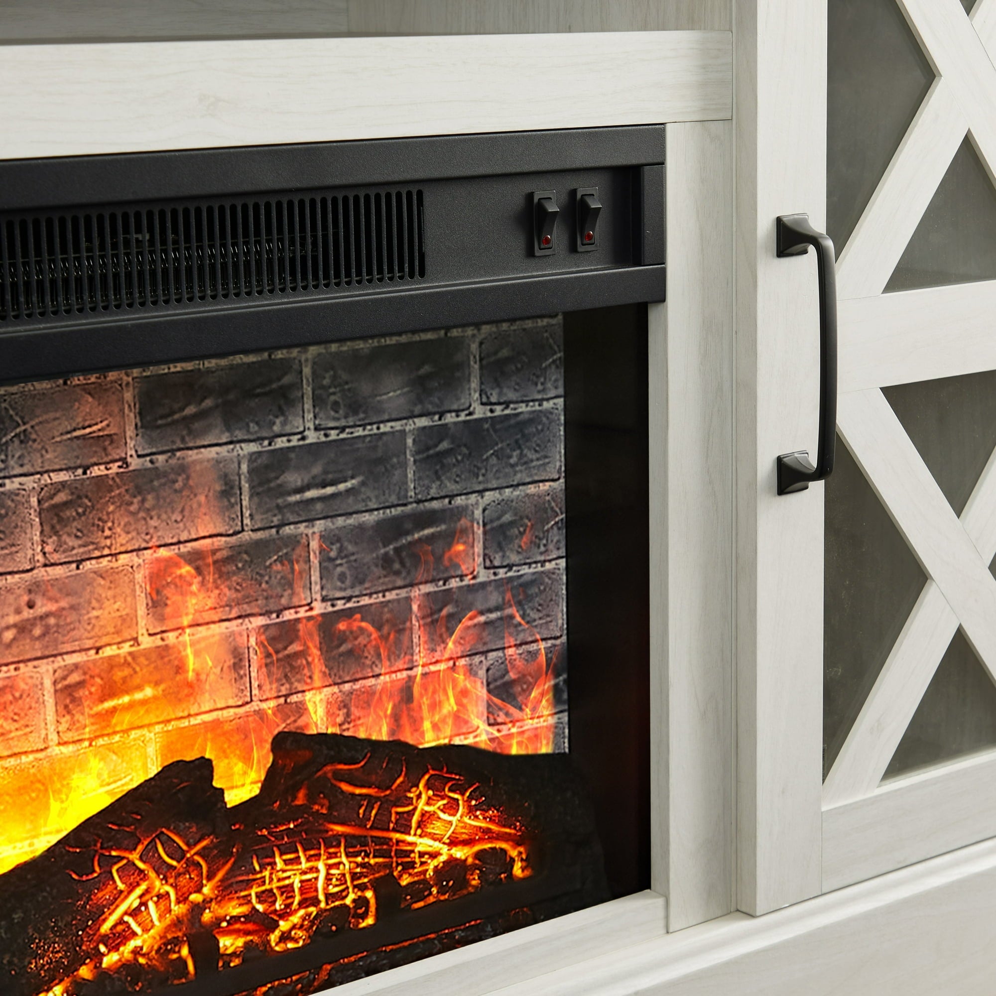 Farmhouse Fireplace TV Stand - From Where - 