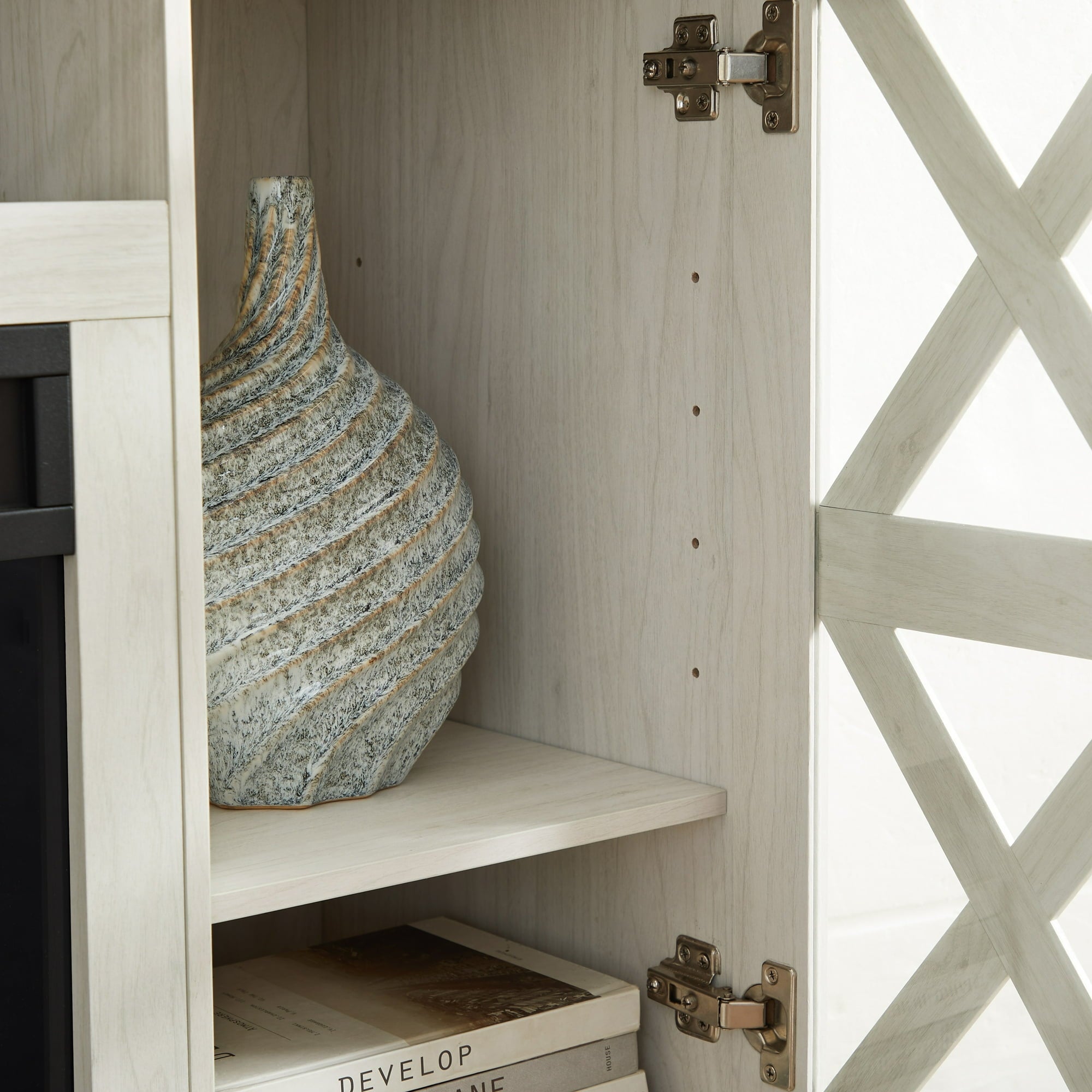 Farmhouse Fireplace TV Stand - From Where - 
