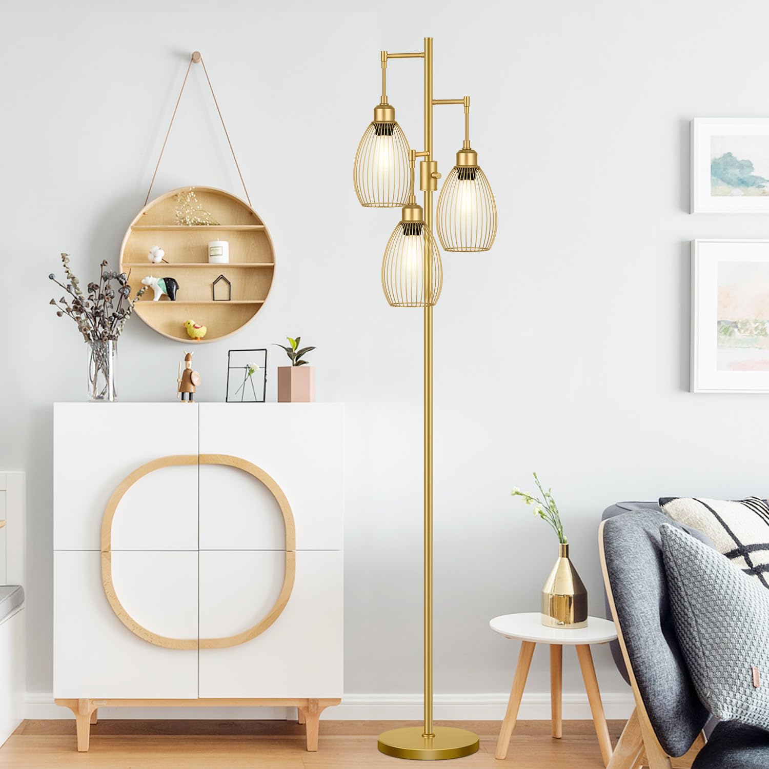 Farmhouse Floor Tree Lamp - From Where - 