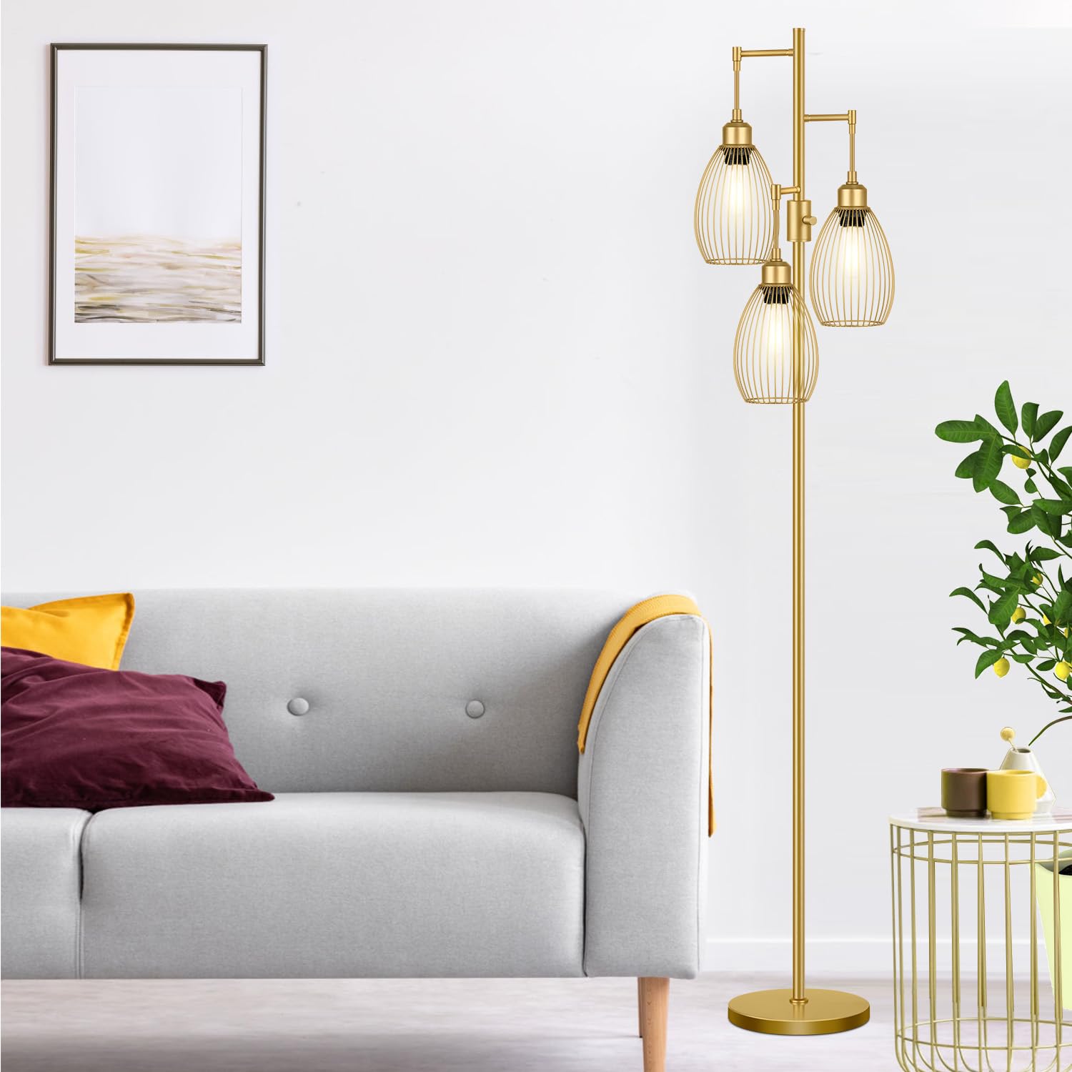 Farmhouse Floor Tree Lamp - From Where - 