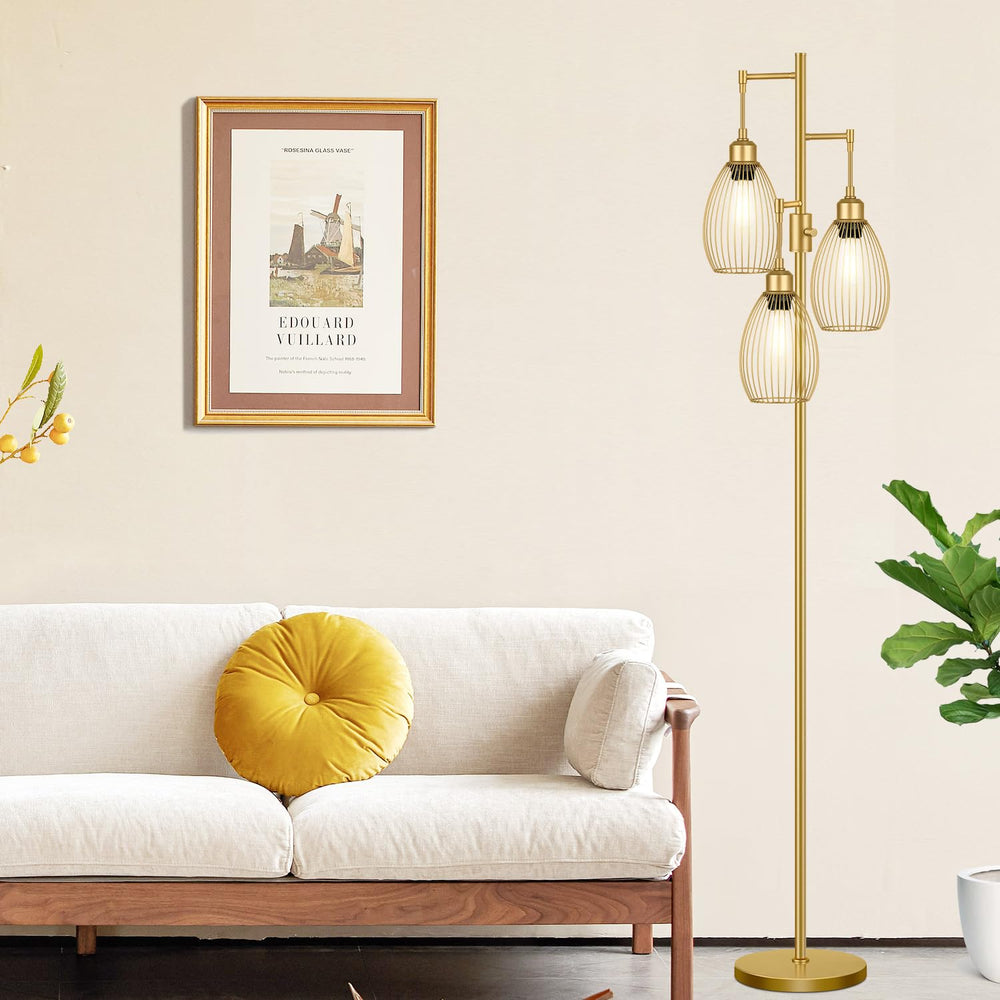 Farmhouse Floor Tree Lamp - From Where - 