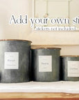 Farmhouse Kitchen Canisters for Countertop - From Where - 