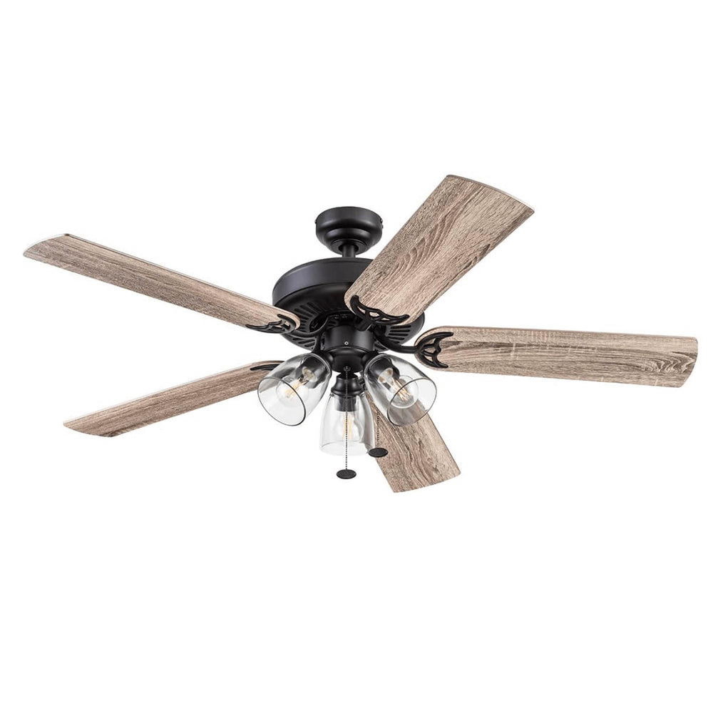Farmhouse LED Ceiling Fan with Light - From Where - 