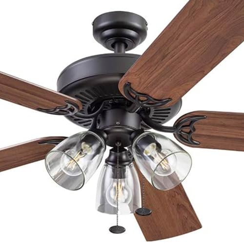 Farmhouse LED Ceiling Fan with Light - From Where - 