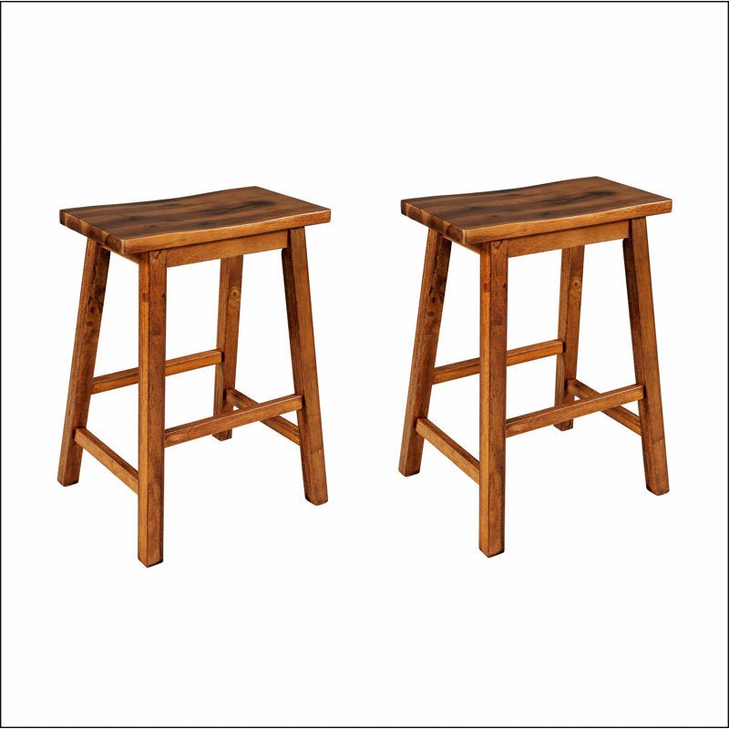Farmhouse Rustic Dining Stools - From Where - 