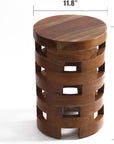 Farmhouse Teak Side Table - From Where - 