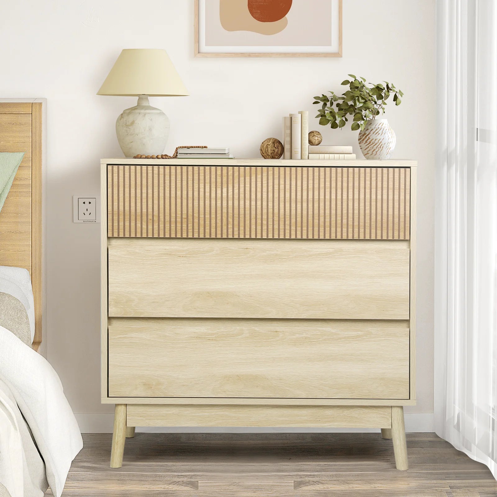 Farmhouse Wood Dresser Storage - From Where - 