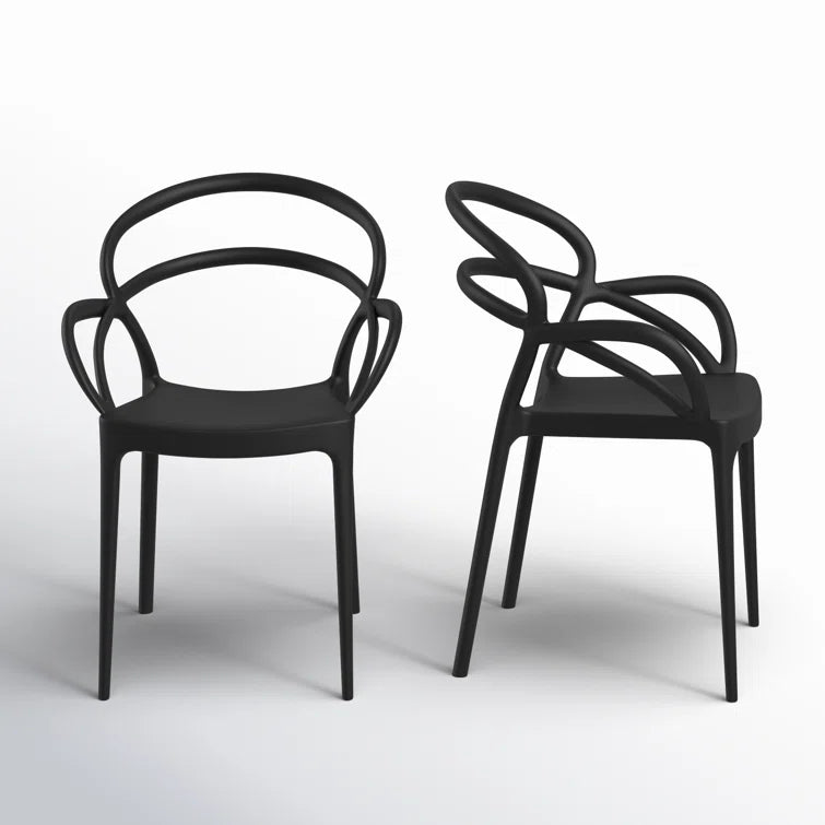 Farrah Outdoor Stacking Armchair (Set of 2) - From Where - 