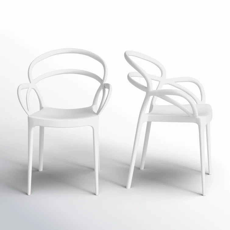 Farrah Outdoor Stacking Armchair (Set of 2) - From Where - 