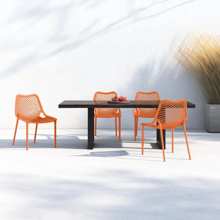 Farrah Outdoor Stacking Dining Chair (Set of 2) - From Where - 