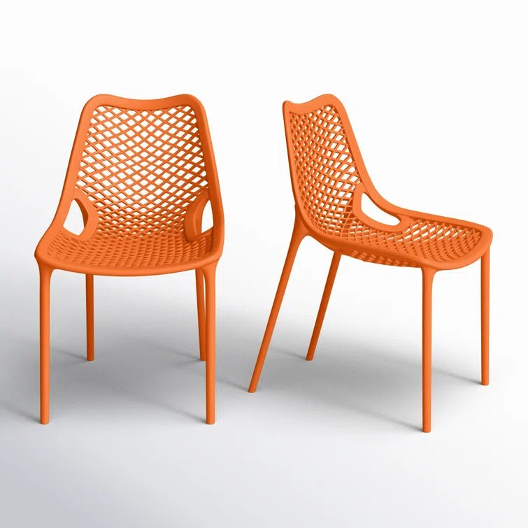 Farrah Outdoor Stacking Dining Chair (Set of 2) - From Where - 