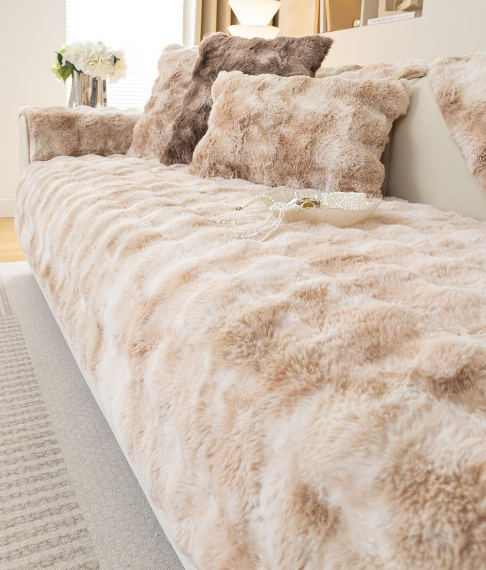 Faux Fur Sofa Couch Cover - From Where - 
