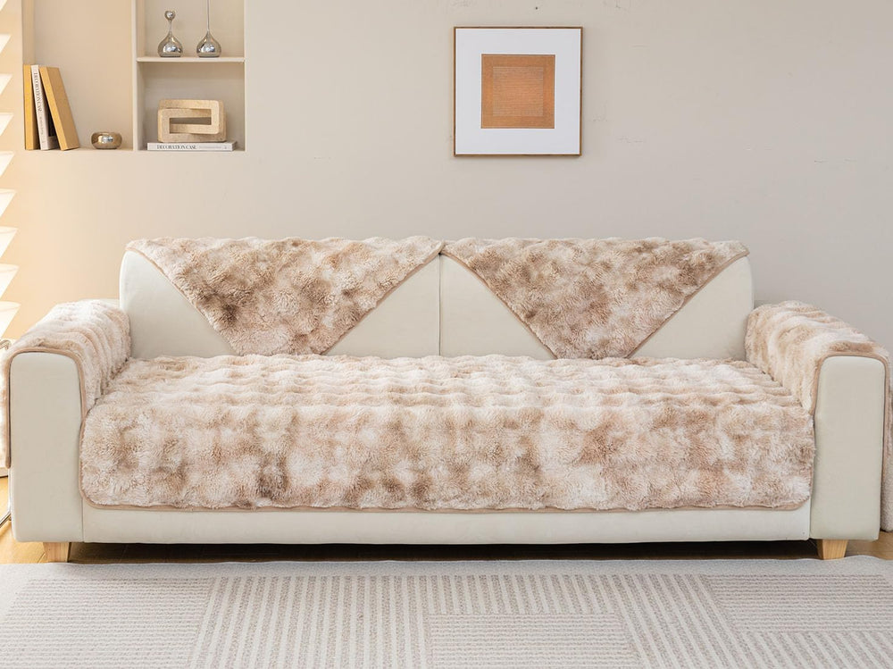 Faux Fur Sofa Couch Cover - From Where - 