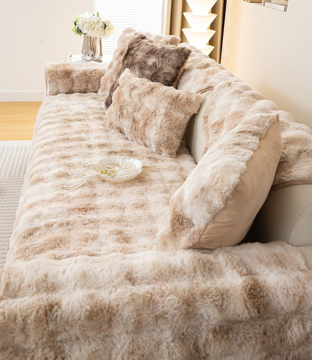 Faux Fur Sofa Couch Cover - From Where - 
