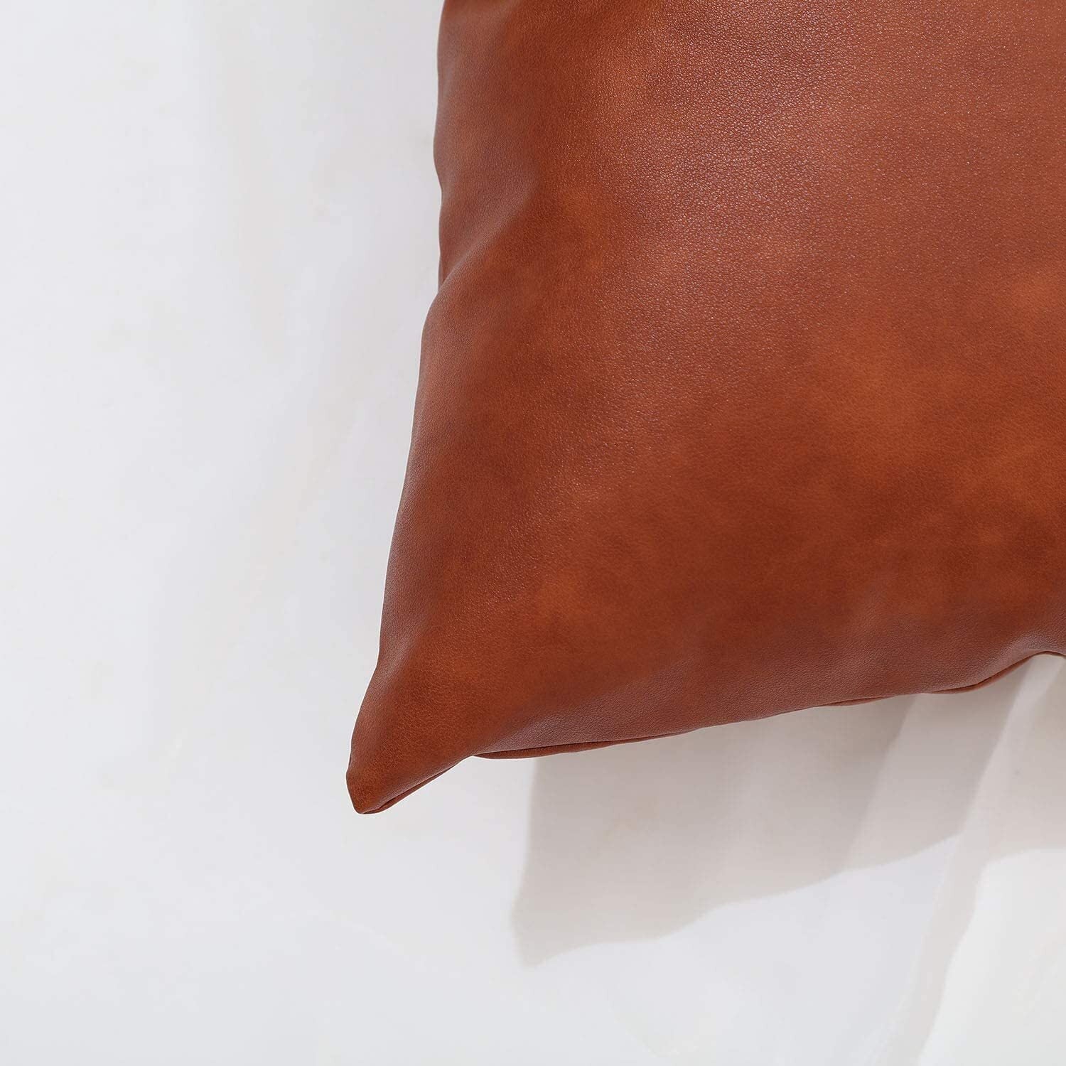 Faux Leather & Cotton Pillow Covers - From Where - 