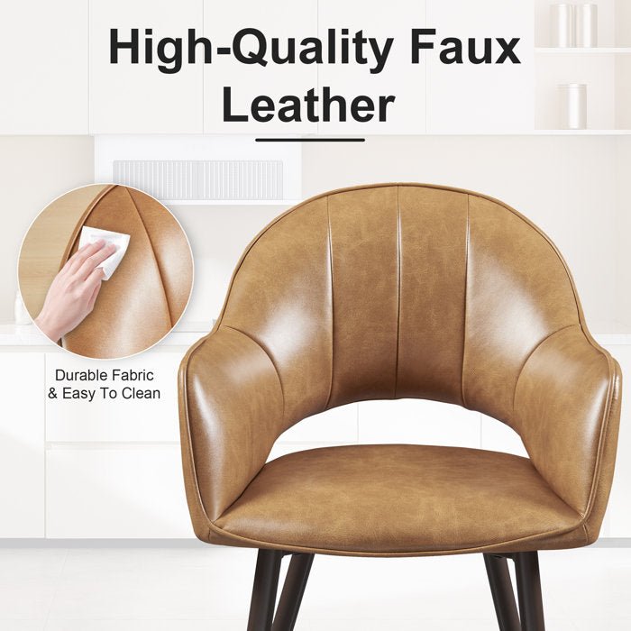 Faux Leather Dining Chairs (Set of 2) - From Where - 