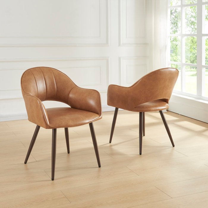 Faux Leather Dining Chairs (Set of 2) - From Where - 