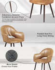 Faux Leather Dining Chairs (Set of 2) - From Where - 