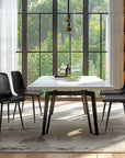 Faux Leather Seat Dining Chairs (Set of 4) - From Where - 