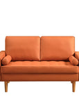 Faux Leather Sofa with Removable Cushions - From Where - 