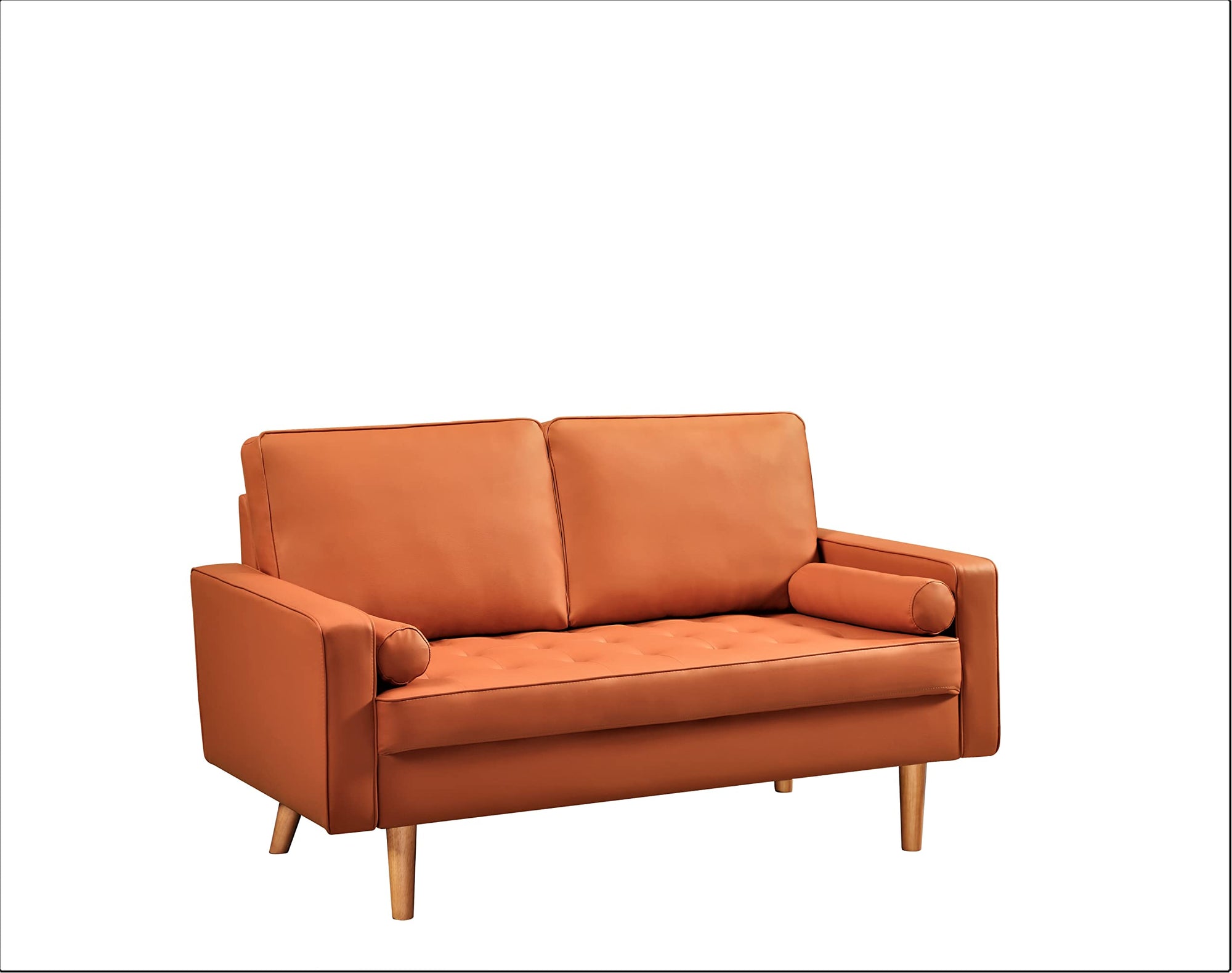Faux Leather Sofa with Removable Cushions - From Where - 