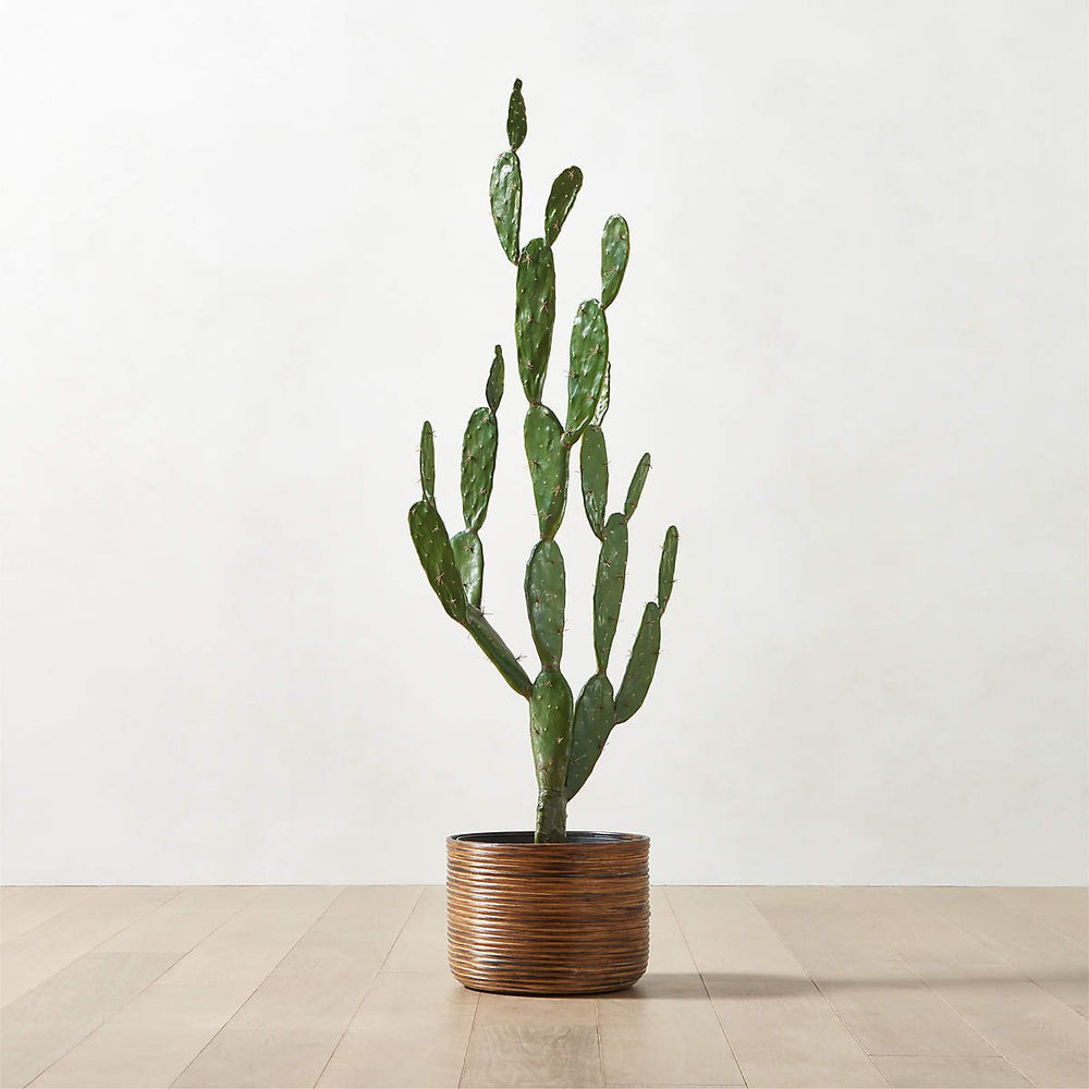 Faux Potted Cactus Plant 4'9" - From Where - 