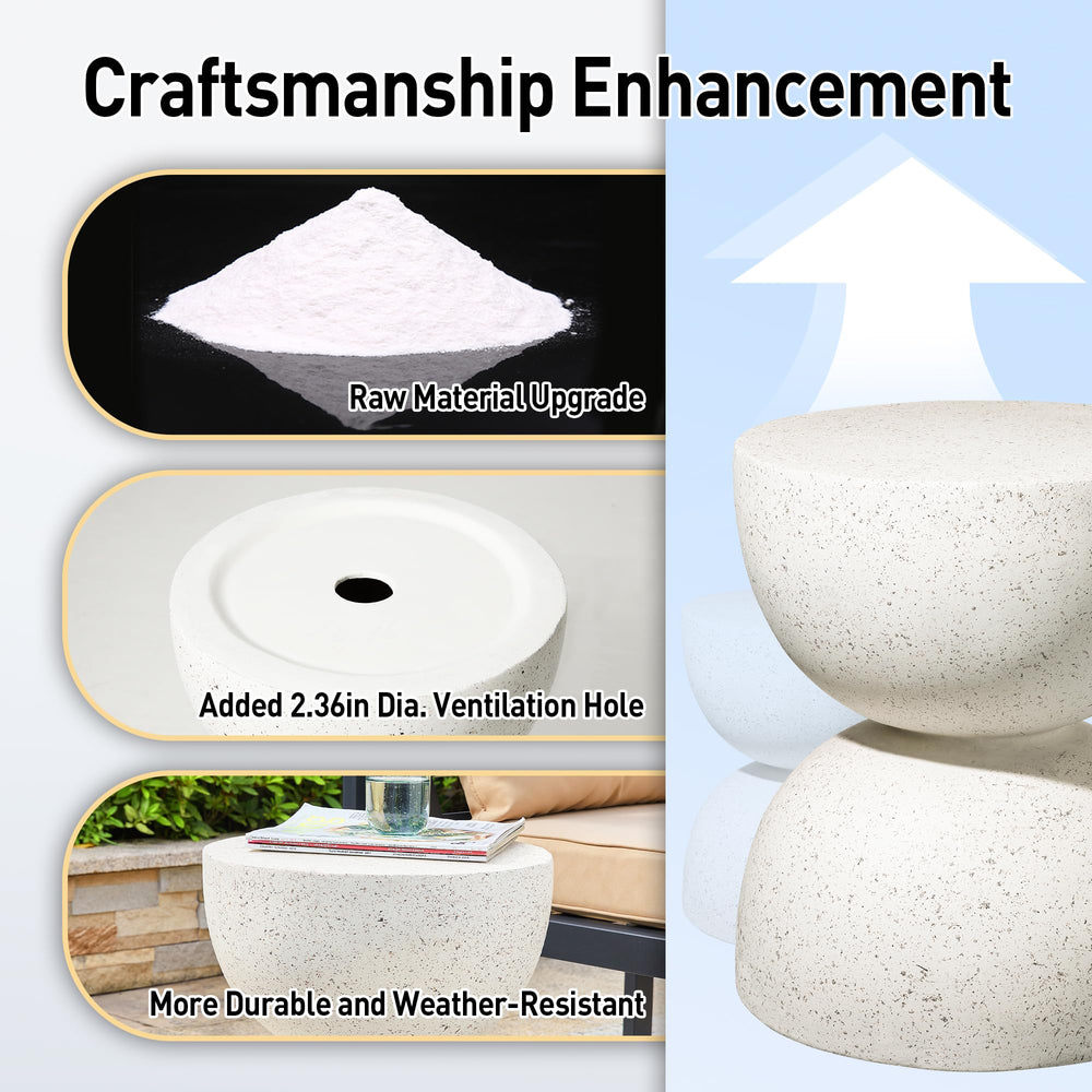 Faux Terrazzo Side Table (Set of 2) - From Where - 