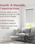 Faux Wood Blinds with Crown Valance - From Where - 