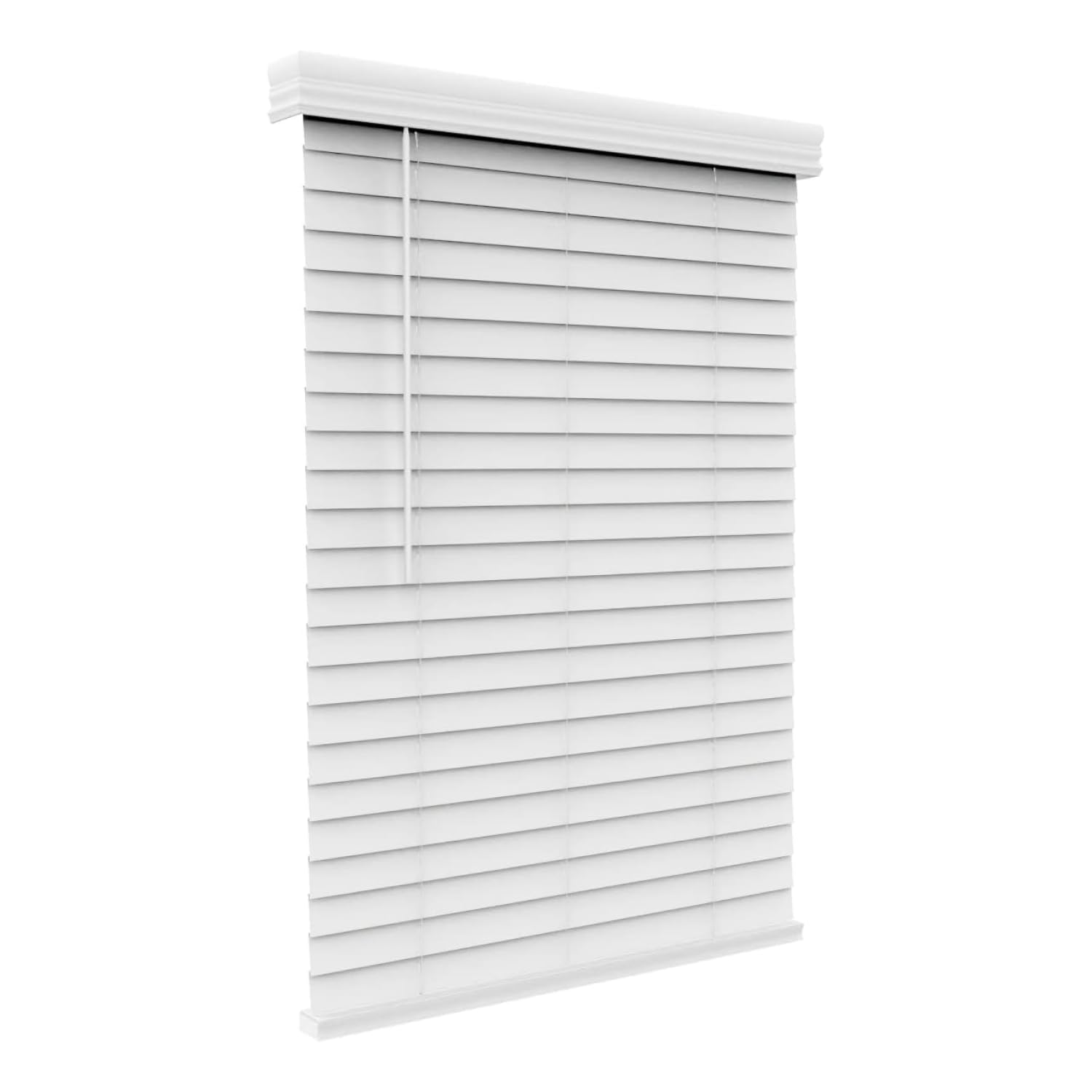 Faux Wood Blinds with Crown Valance - From Where - 