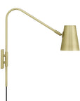 Faye Metal Wall Sconce in Satin Brass - From Where Finds - 