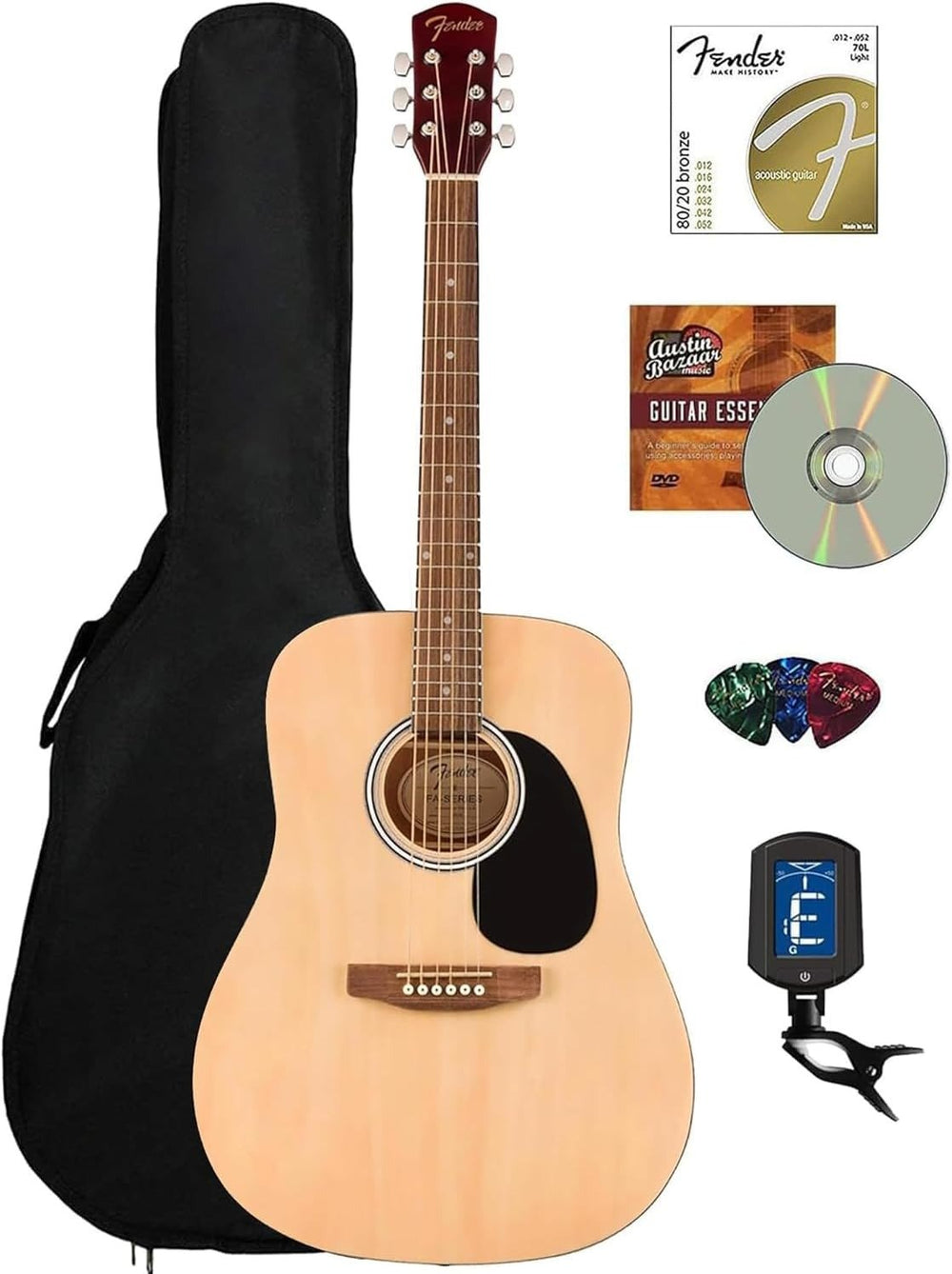 Fender Dreadnought Acoustic Guitar - From Where - 