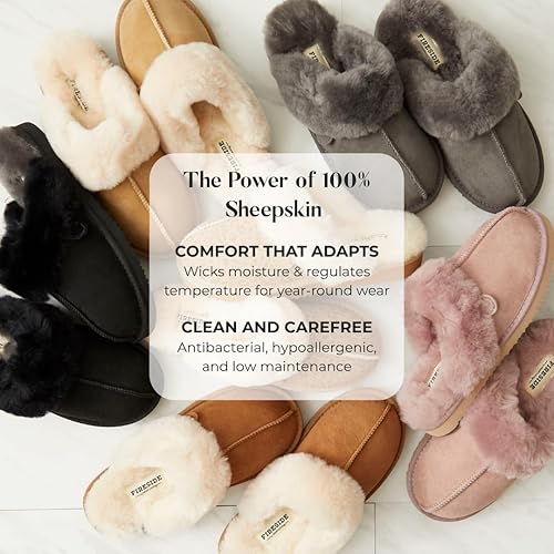 Fireside Sydney Scuff Slipper - From Where - 