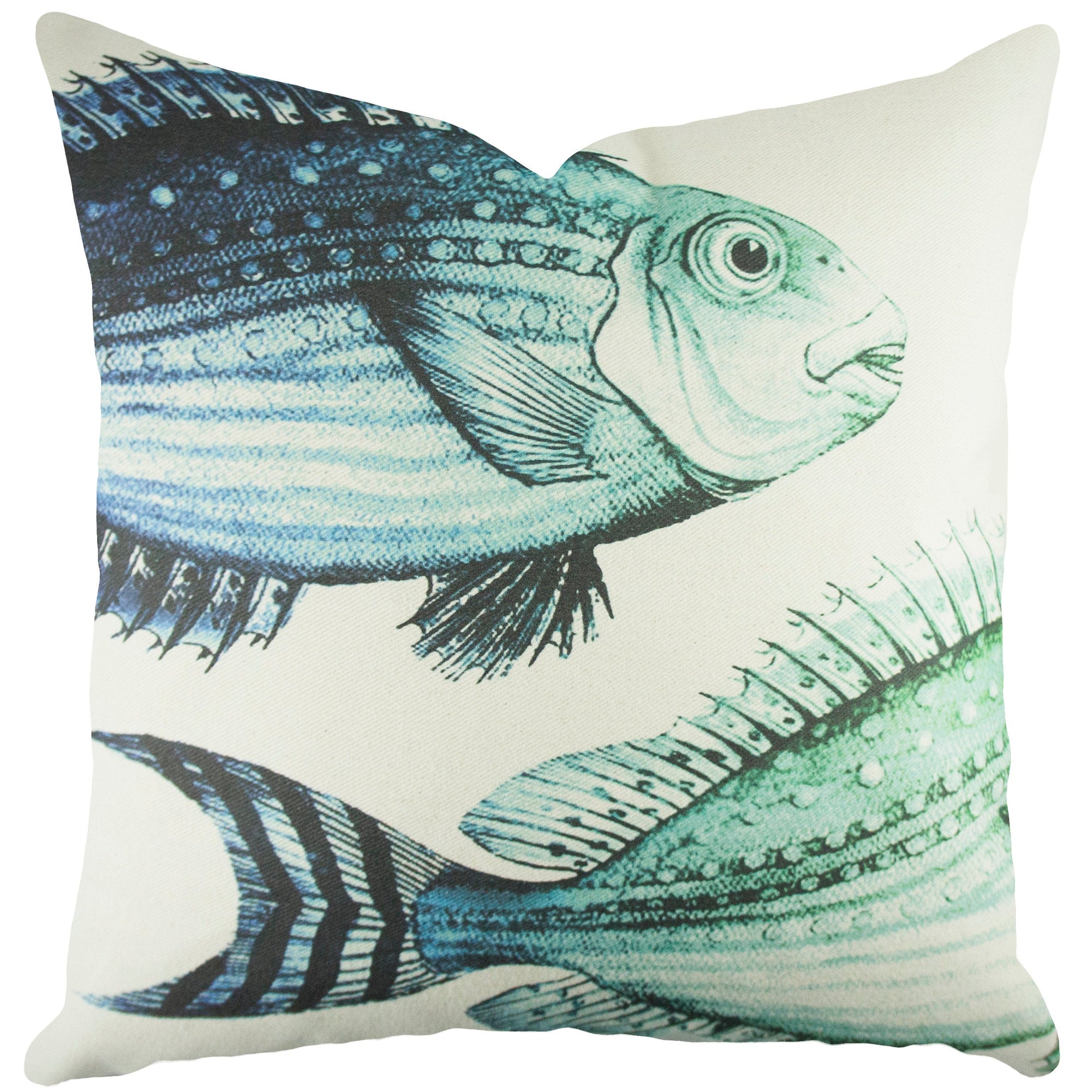 Fish Cotton Throw Pillow - From Where - 