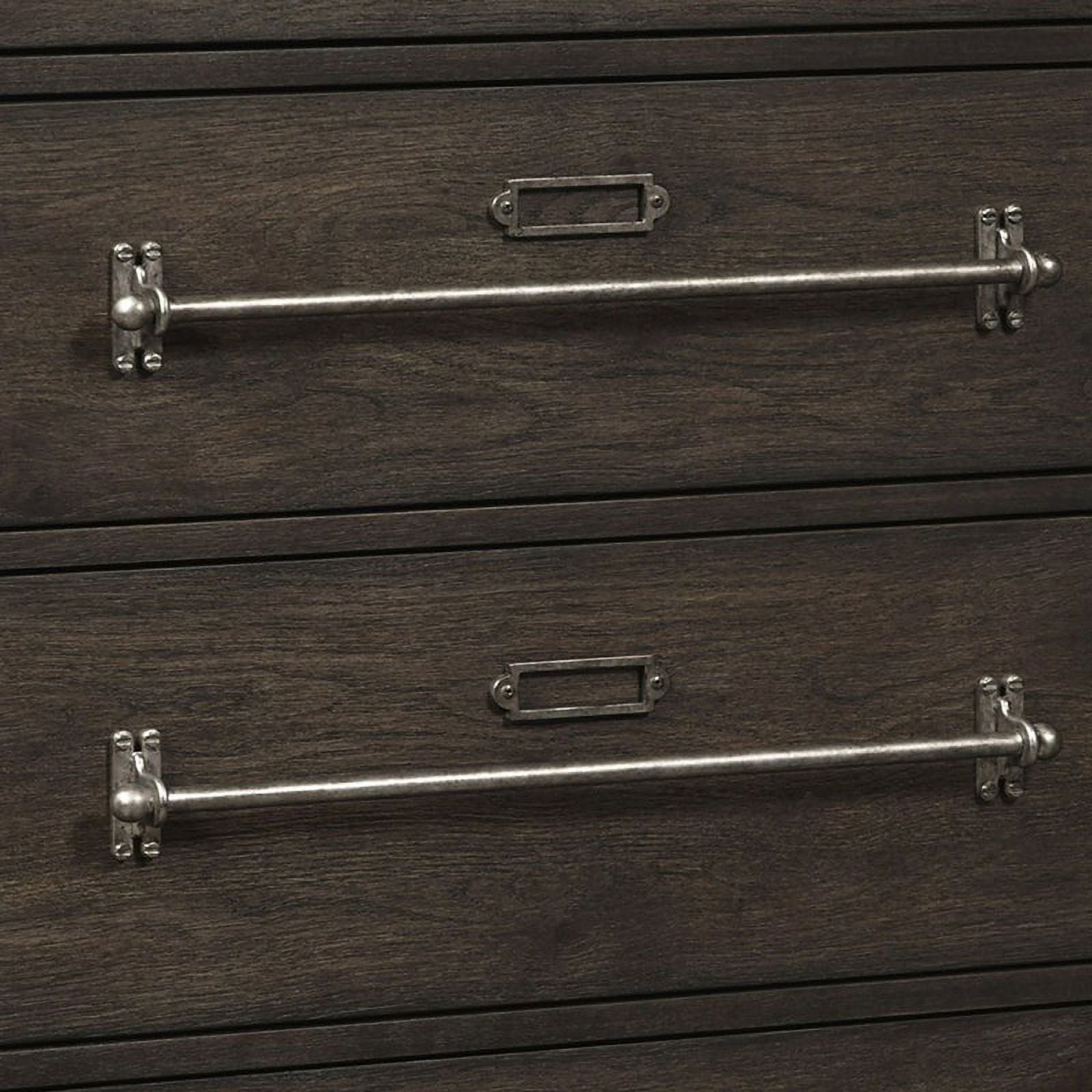 Five Drawer Dark Oak Chest - From Where - 